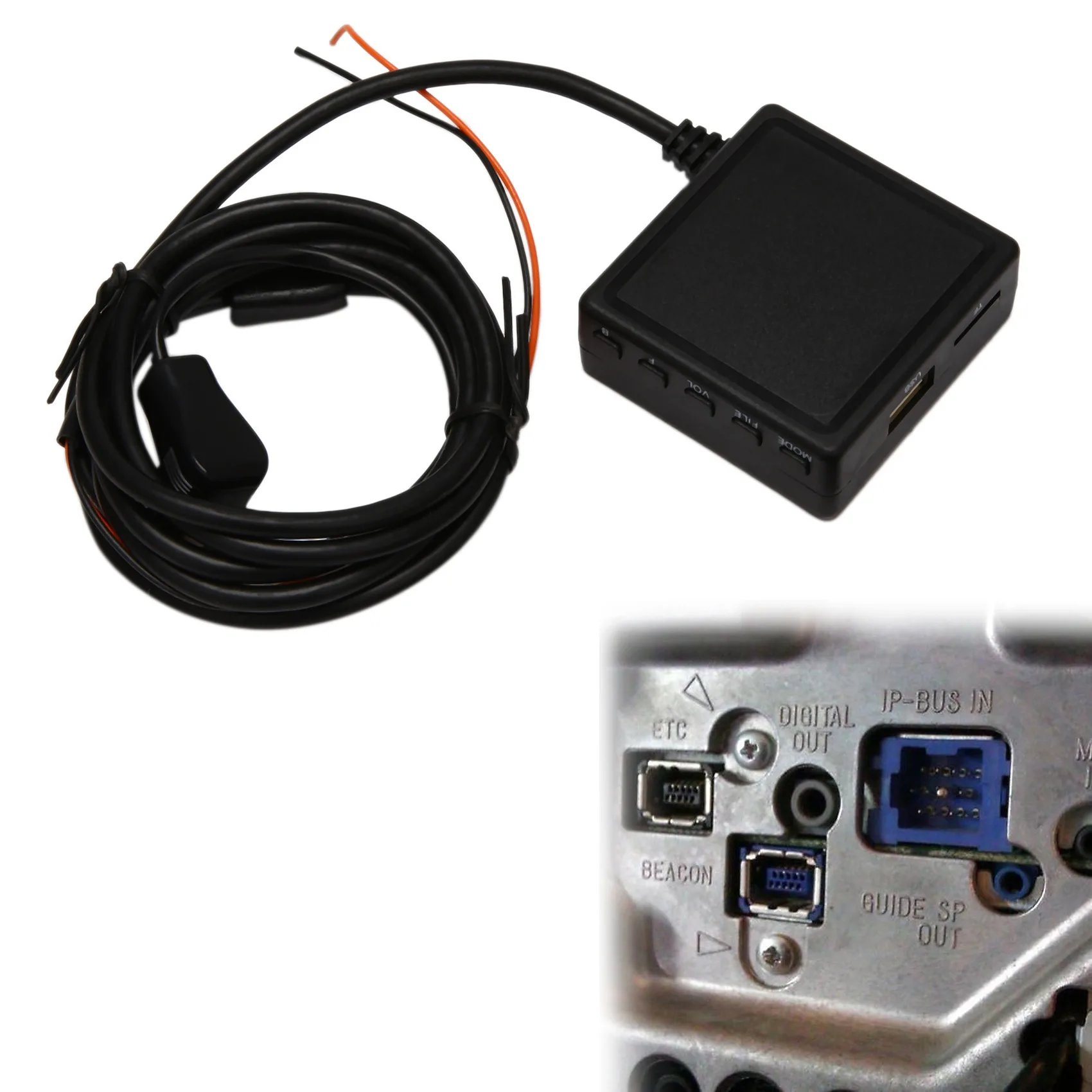 M50K-Car Bluetooth 5.0 For Pioneer IP-BUS Module With Filter Radio Stereo Aux Cable Adapter Car Wireless Audio Input