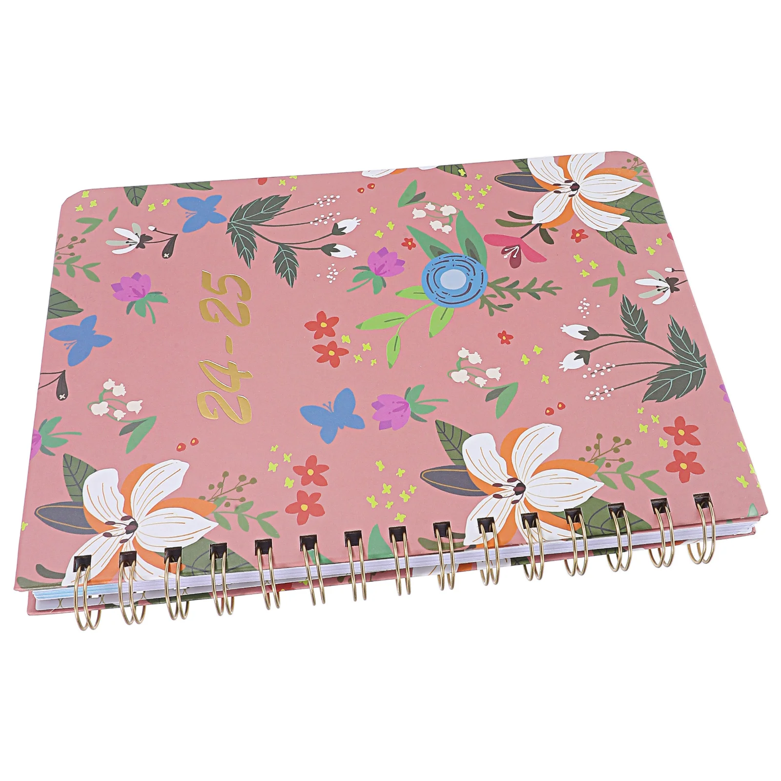 2024 -2025 Agenda Book Planner 2024-2025 Schedule Notebook The Monthly Flowers Light Green Weekly Calendar