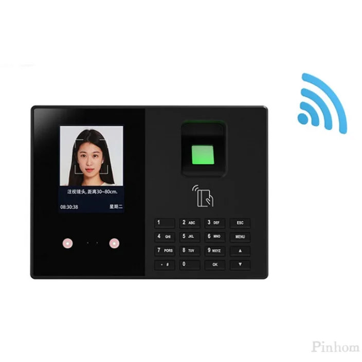 Terminale biometrico per presenze con display da 2,8" Prodotto per il controllo degli accessi con riconoscimento delle vene del viso e della palma da 1000 persone