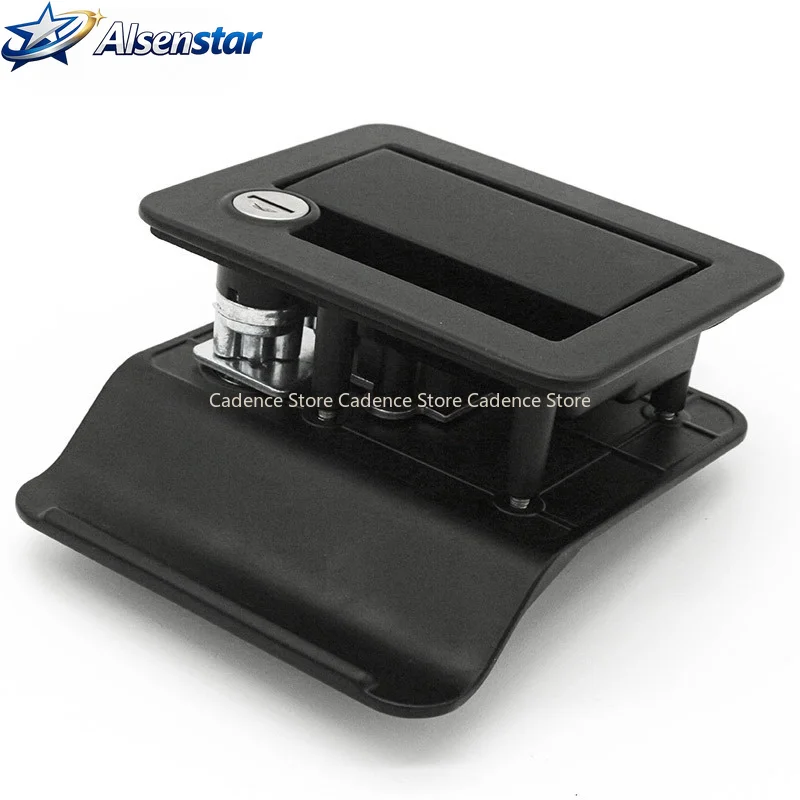 RV Trailer Camper Entry Door Lock Handle Zinc Alloy Security RV Door Lock Replacement with Deadbolt Computer Key Door Handle