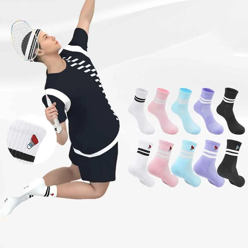 

Multicolor Badminton Sport Socks Cotton Breathable Odor Towel Sports Stockings Thicken Socks Male Bottom Prevention Female W5S5