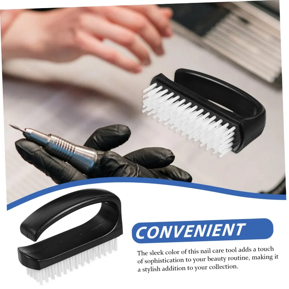 Nail Care Nail Brush Dust Multi-function Fingernail Scrub Brush Solid Color Fingernails Tools Fingernail Cleaning Brush