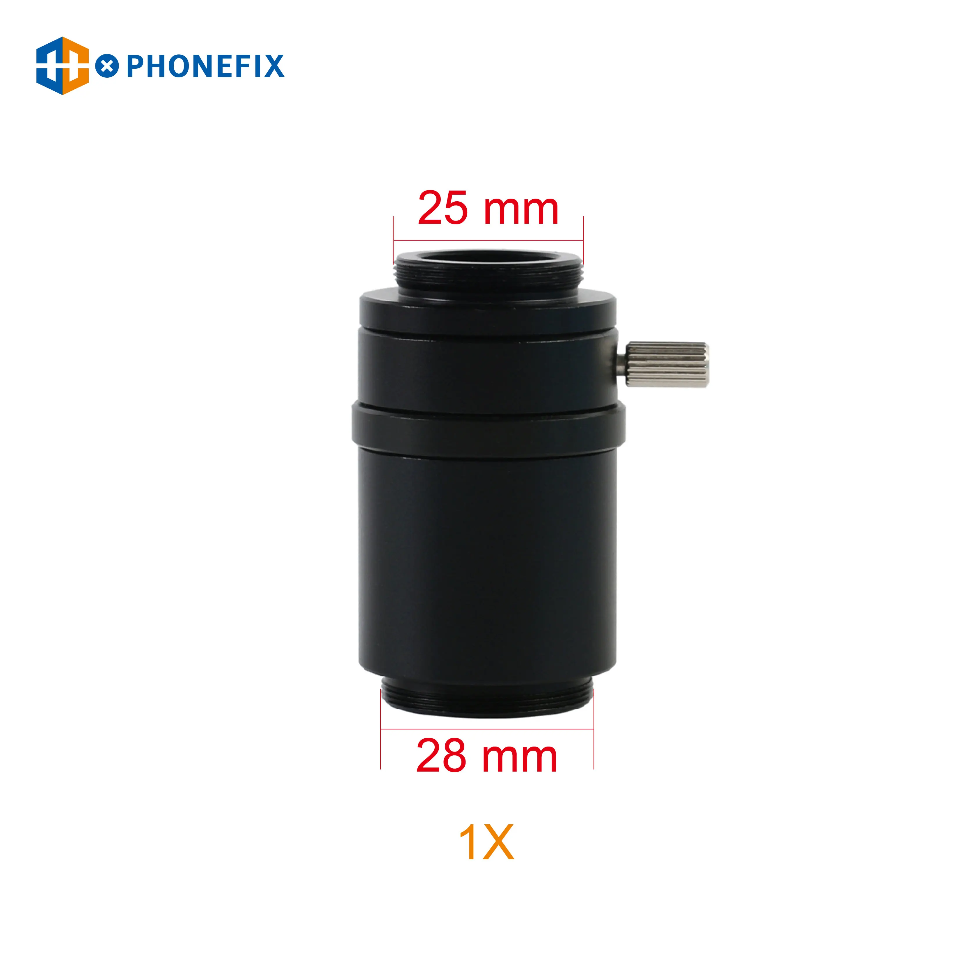 PHONEFIX 0.5X 0.35X 1X C-mount Lens SZMC TV1/2 TV1/3 CTV Adapter For Trinocular Stereo Microscope Replacement Accessories