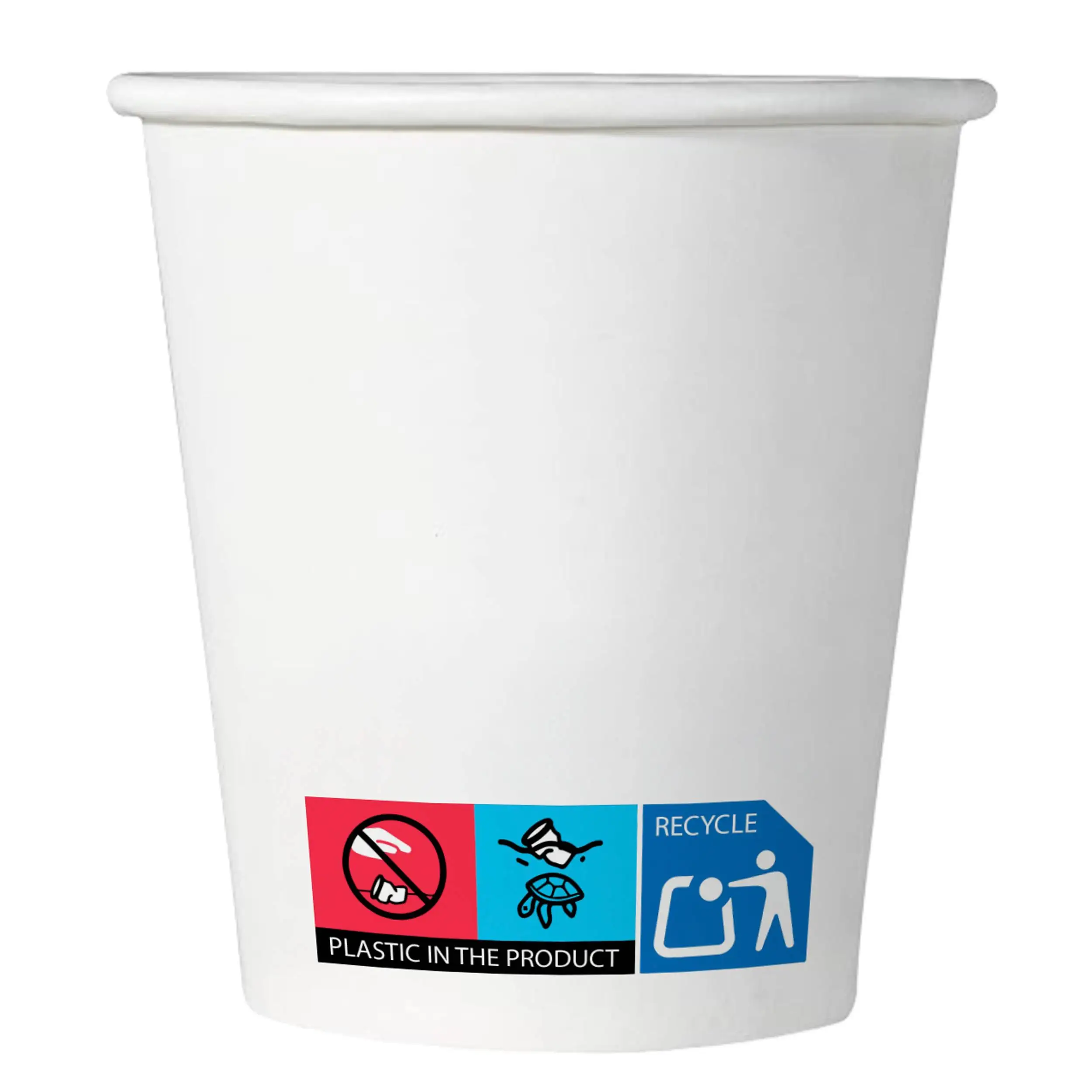 100 Vasos desechables 200ml/7oz de cartón para bebidas fría y calientes, ideal para fiestas, eventos... - EnvaseGreen