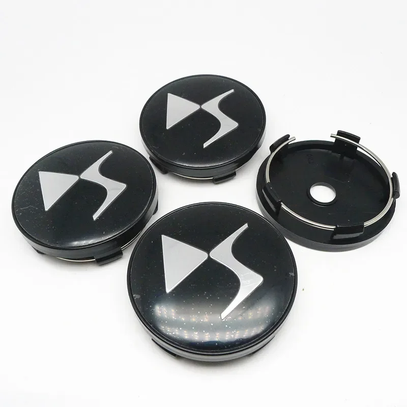 4pcs 60mm DS Wheel  Hub Center Cap Cover 56mm Emblem Badge For DS DS3 DS5 DS6 Deesse PSA Styling Accesorries