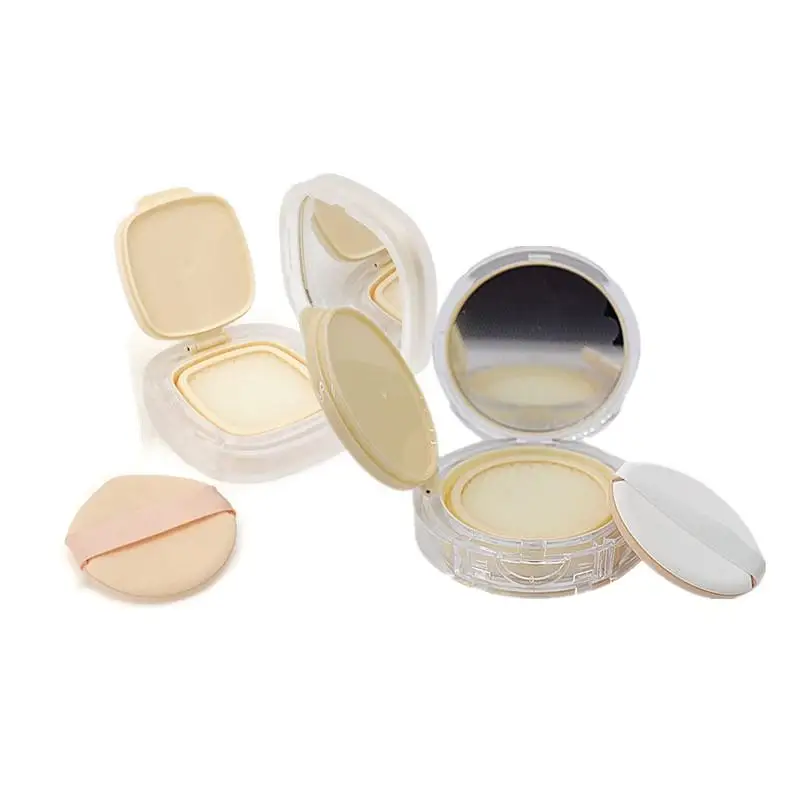 Scatola fai da te per fondotinta con cuscino d'aria Mini scatola vuota carina per soffio Specchio portatile per contenitore per trucco cosmetico Bb Cream con spugna