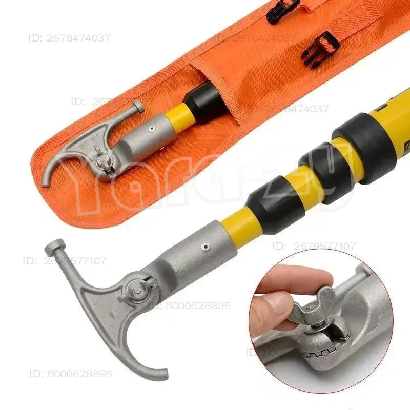 3-4 Meter FRP Triangle Telescopic Hot Stick Fiberglass High Voltage Insulated Operating Rod For Power Grid Live Line Maintenance
