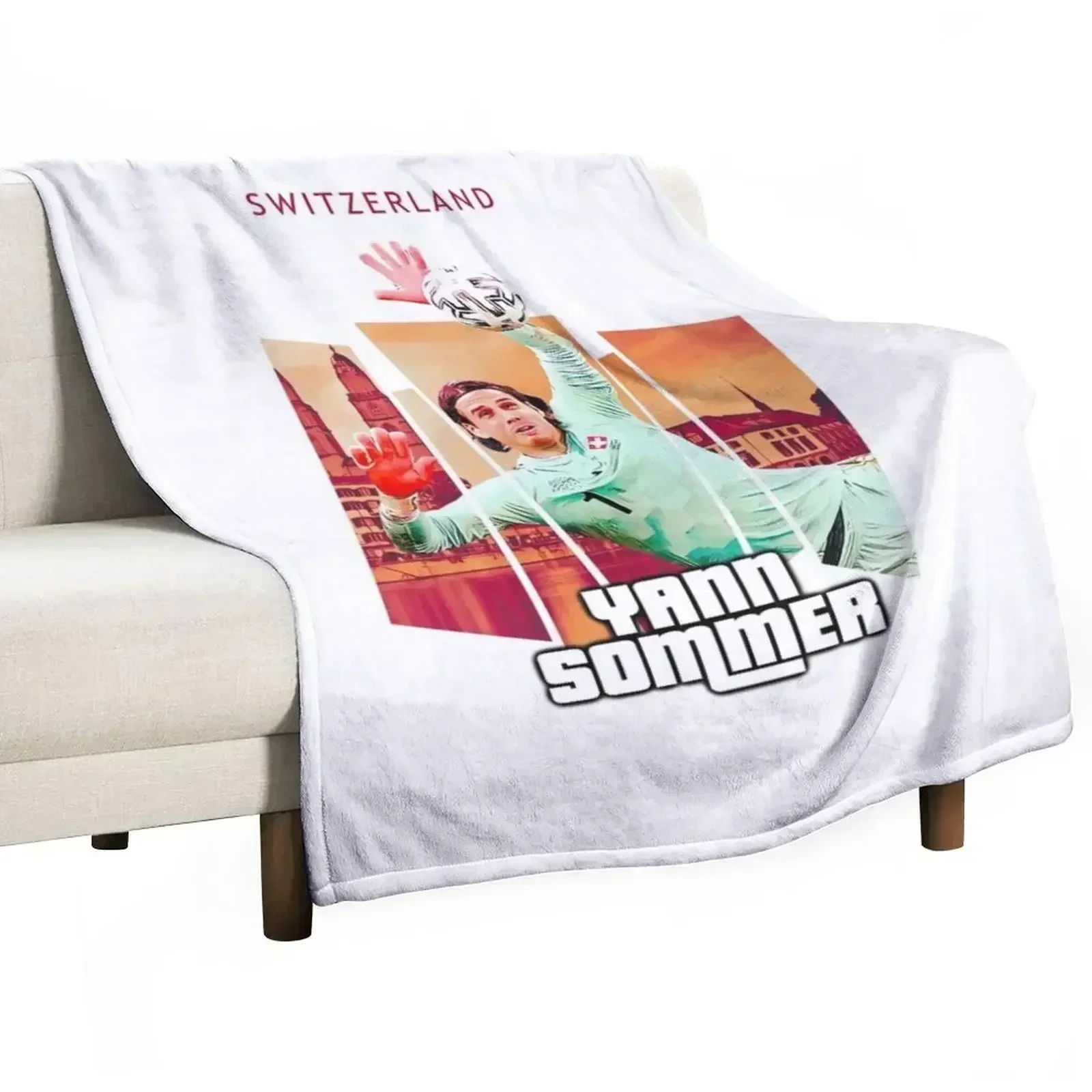 Switzerland Yann Sommer Throw Blanket Vintage Decorative Sofas Hairys Sofa Quilt wednesday Weighted Blankets