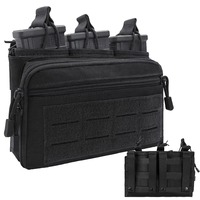 Tactical Chargers Holder 5.56/.223 7.62mm Mags Admin Pouch Molle Triple Magazine Pouch for M4 M16 AK AR Cartridge Carrier.