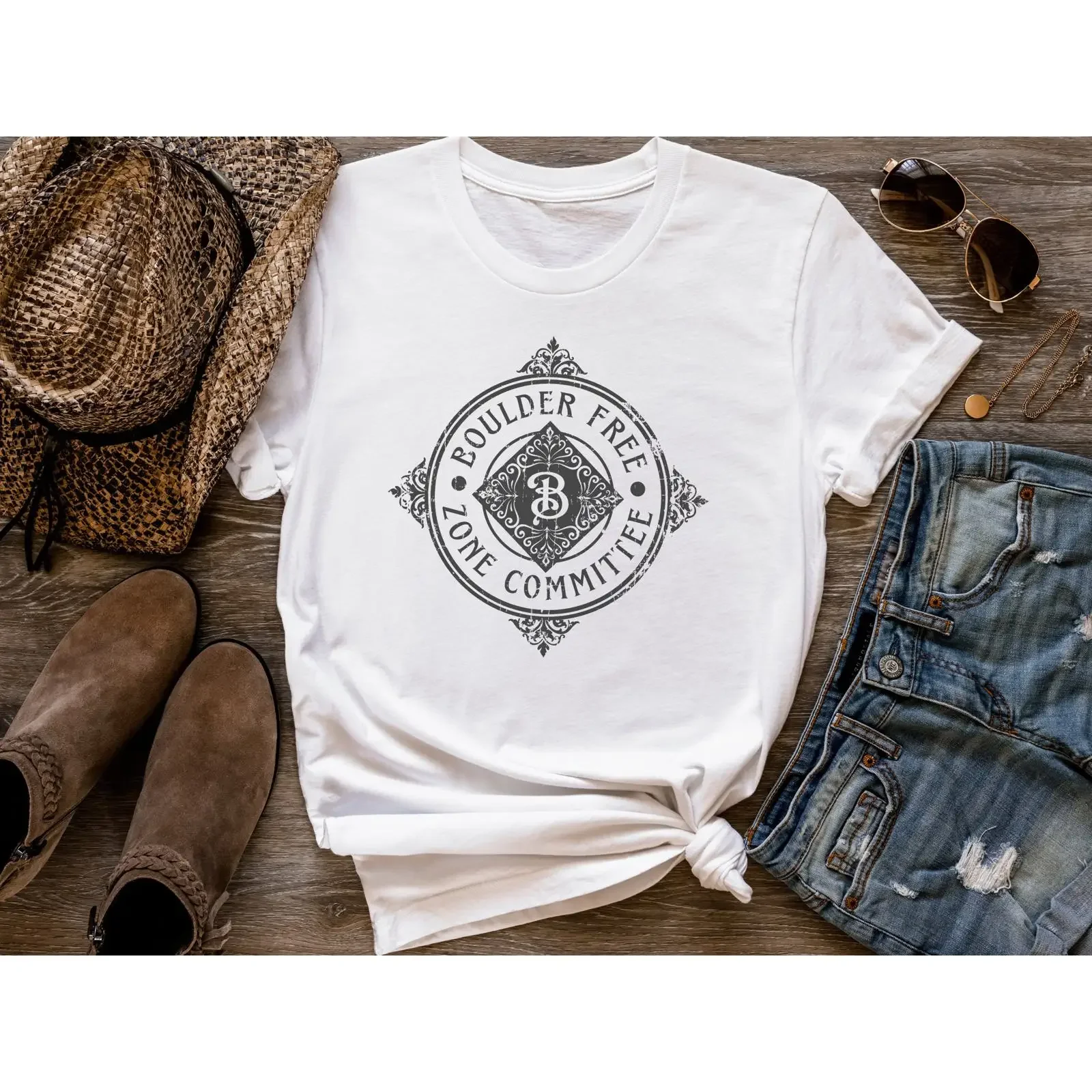 Boulder Free Zone Committee The Stand Stephen King T Shirt Casual for Fans Apparel vintage Washed Breathable fashion streetwear