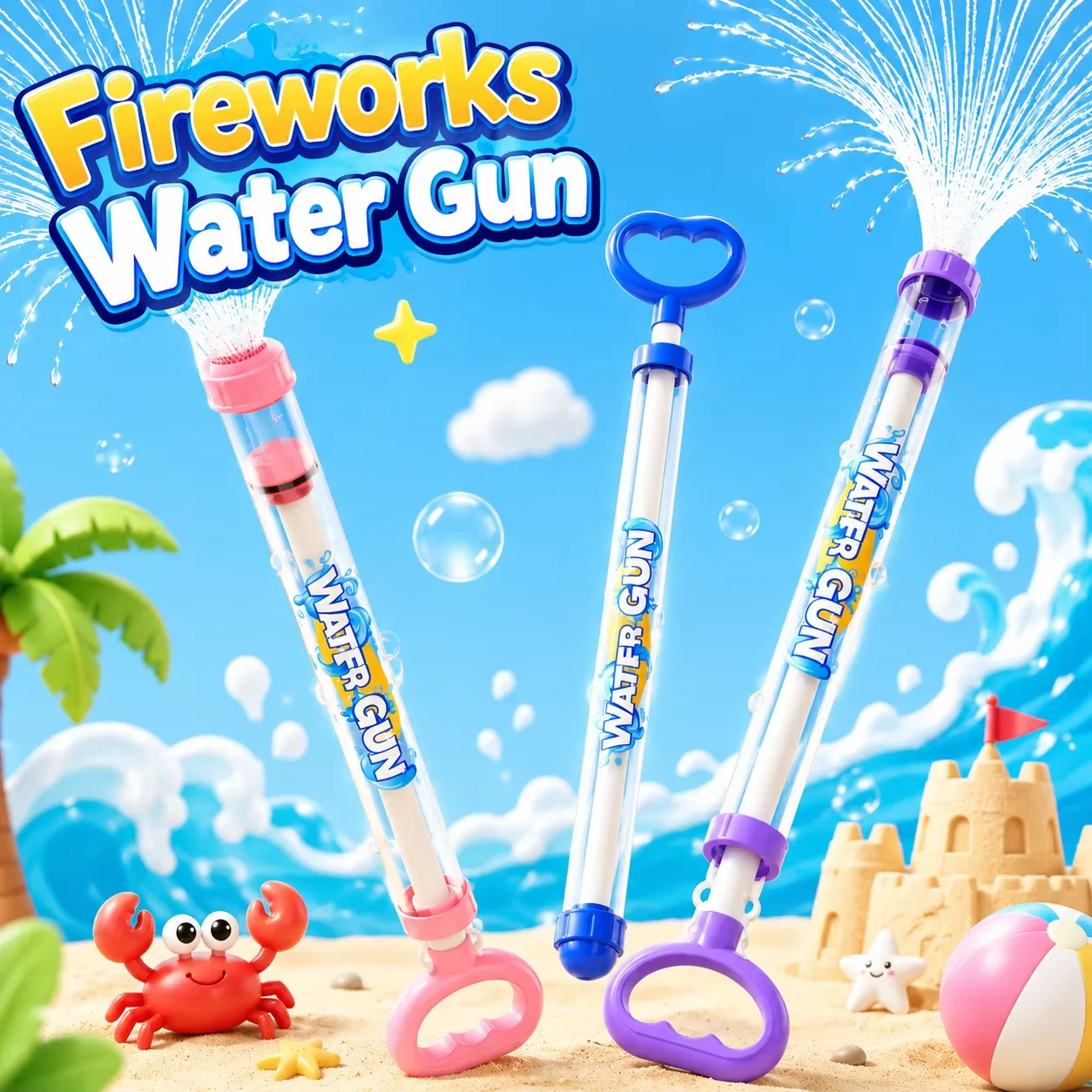 Water Blaster Toy for Kids, Lightweight Powerful Squirt Gun for Summer Pool Party, Beach & Outdoor Water Play Fun