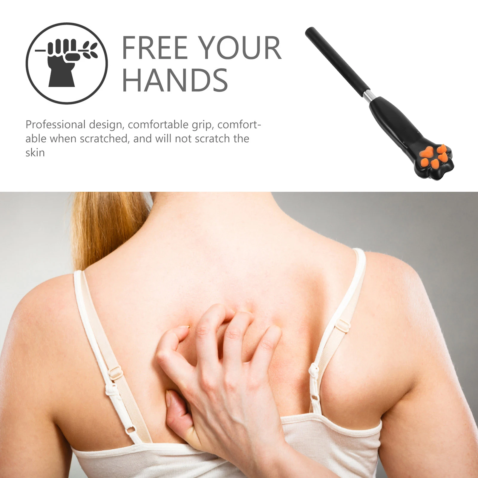 

Long Handle Retractable Back Scratcher Durable Portable Scratch Tool For Adults Body Massager Anti Itch Relief Telescoping Claw