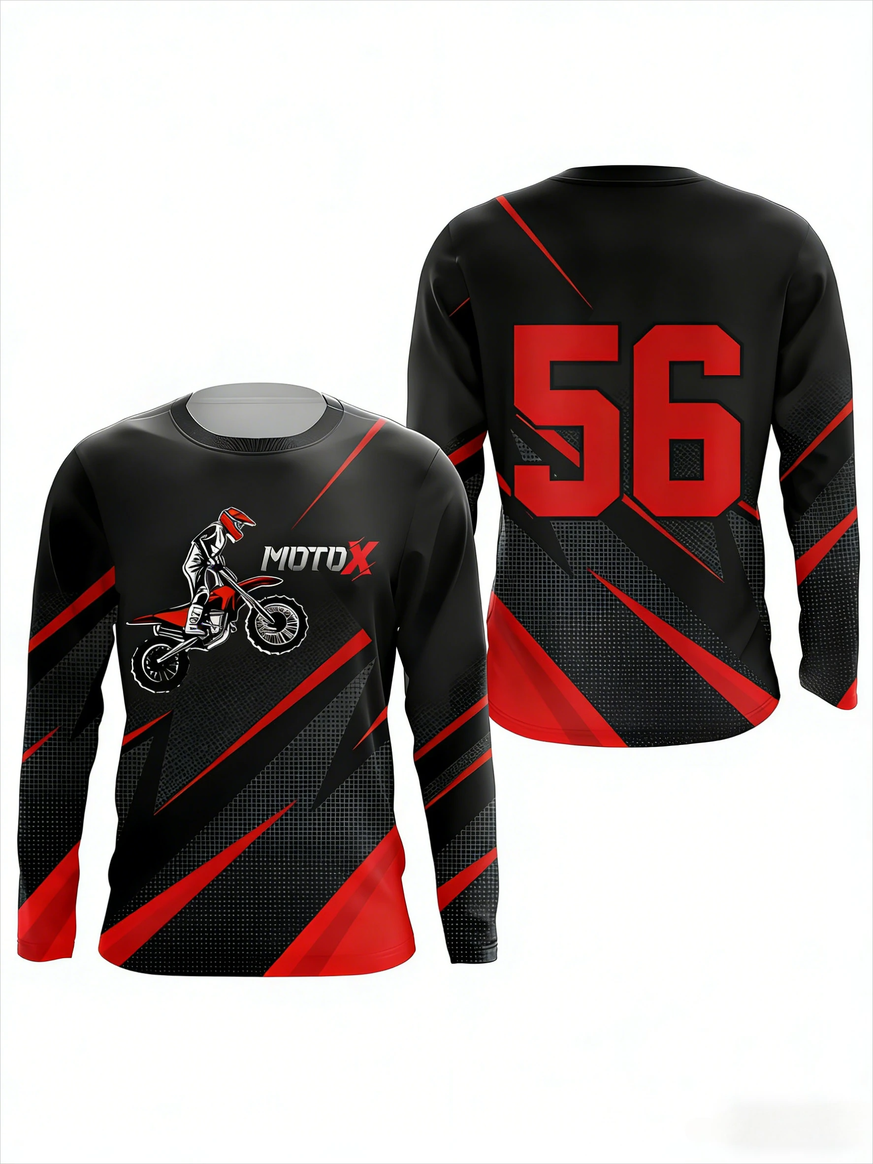 2026 Hit Motorcycle Long-sleeved T-shirt for Outdoor Extreme Sports, Breathable and Quick-drying Men's Long-sleeved Shirt Kids