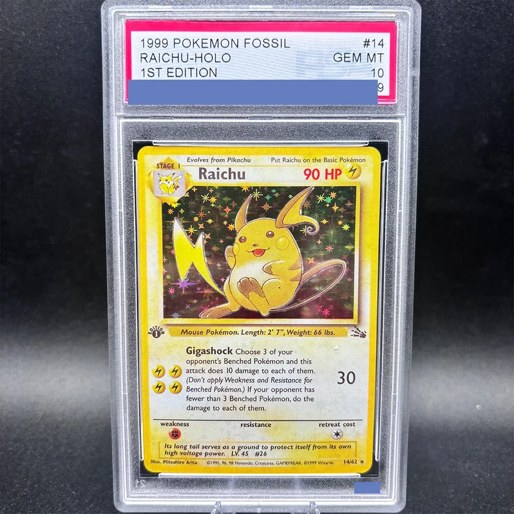 DIY TCG Collection Card Rating Card 14/62 1999 1ST EDITION Copy 10Points Rating Card Anime Game Gift Toy