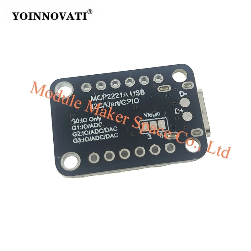 MCP2221A USB to I2C/GPIO Converter Breakout - STEMMA QT / Qwiic Plug & Play, ADC & UART,Easy Python Control