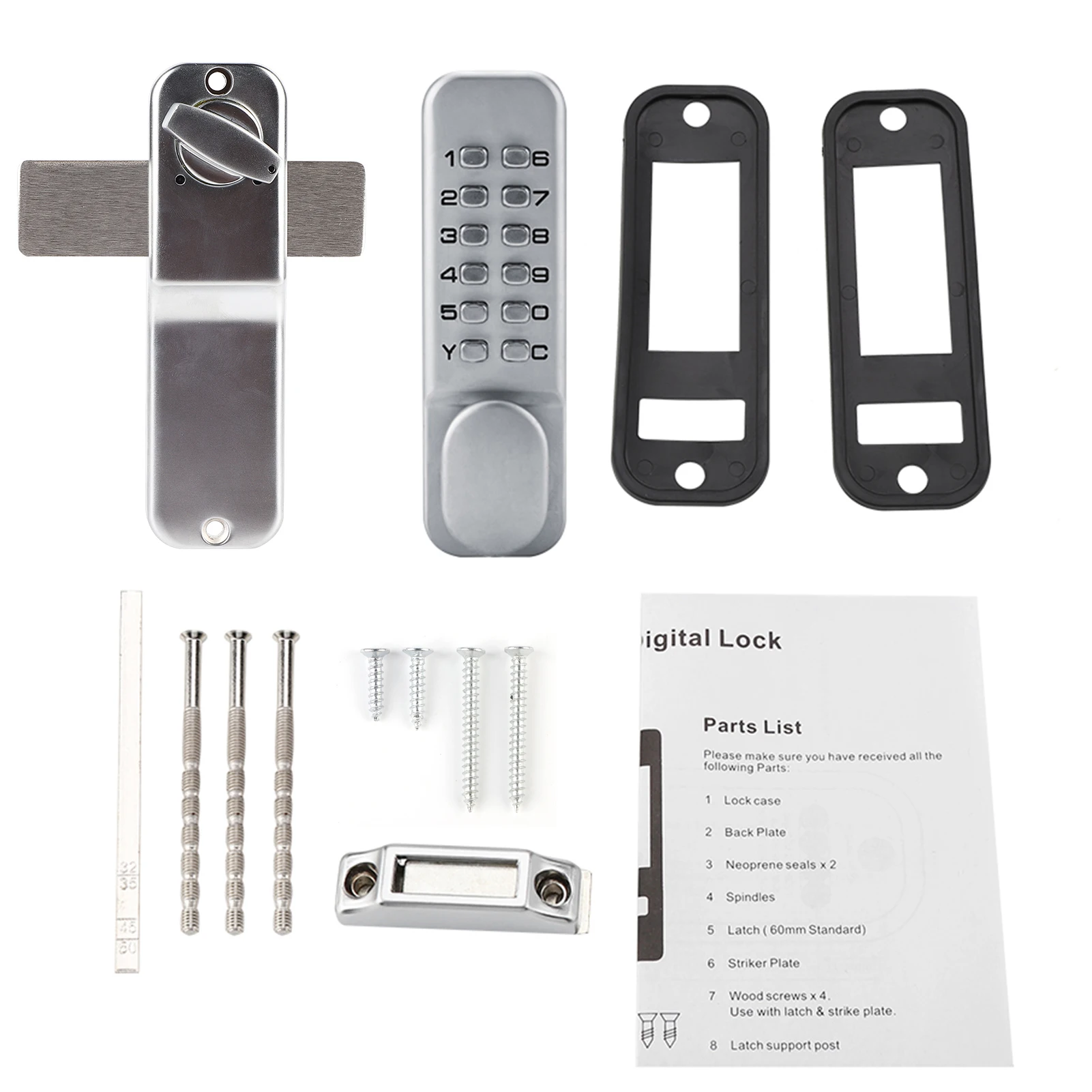 

1 to 11 Digit Code Combination Cam Door Zinc Alloy Convenient Password Security Coded Lock