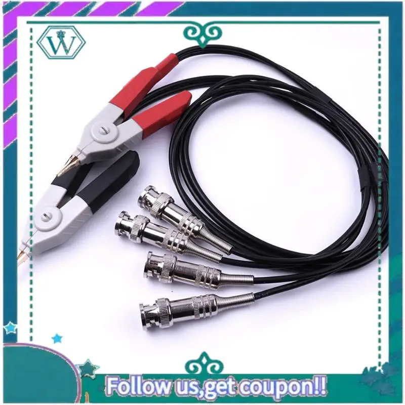 600-700MM LCR Meter Test Leads Clip Terminal Kelvin Line LCR Meter Test Leads Clip
