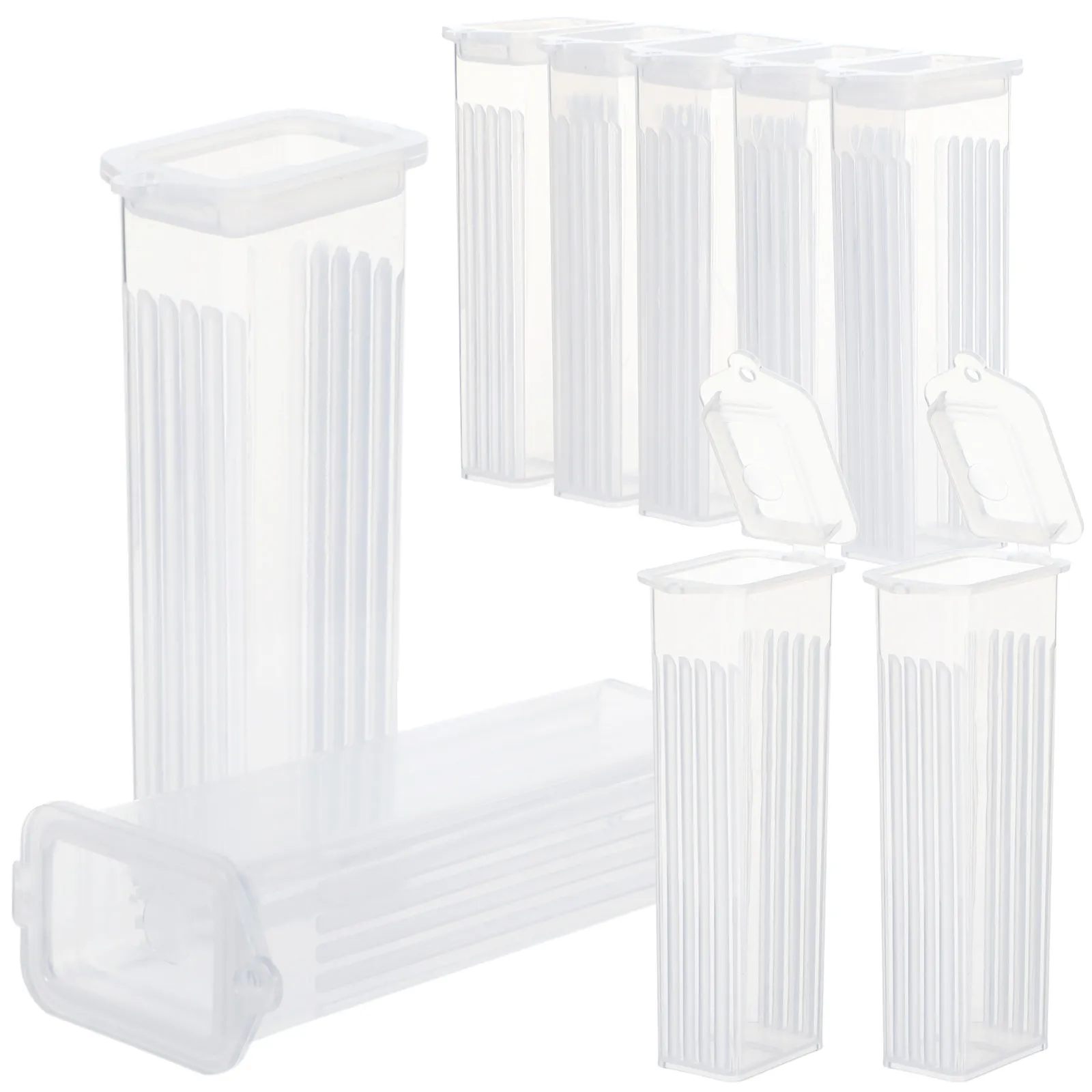 50Pcs Glass Slide Cases PP Material Easy Clean Slotted Channels Pathological Section Box Microscope Slide Holder Laboratory