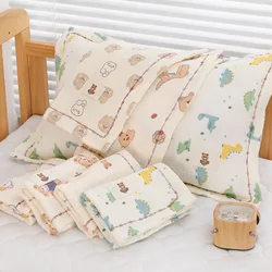 Children's gauze pillowcase, pillow towel, single strip, baby cotton, soft absorbent Class A bedding
