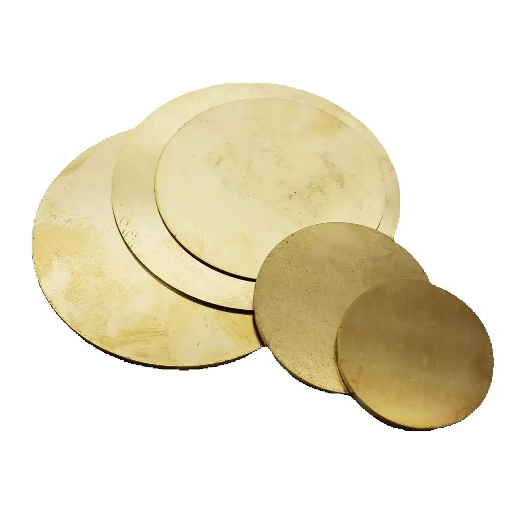 Messing blech runde feste Scheibe gelbe Platte