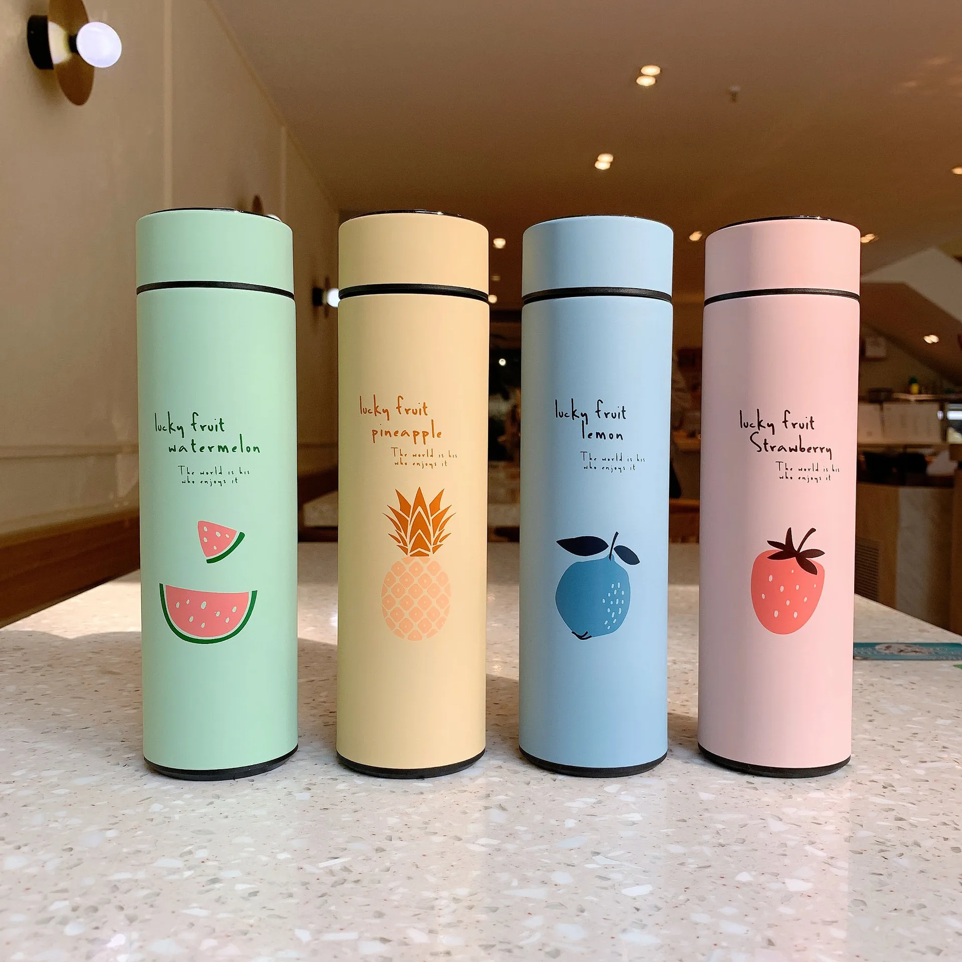 Smart Thermal Bottle Stainless Steel Thermos Water Bottle For Children Vacuum Flasks Keeps Cold Insulation Cup Tea Fruit Cup