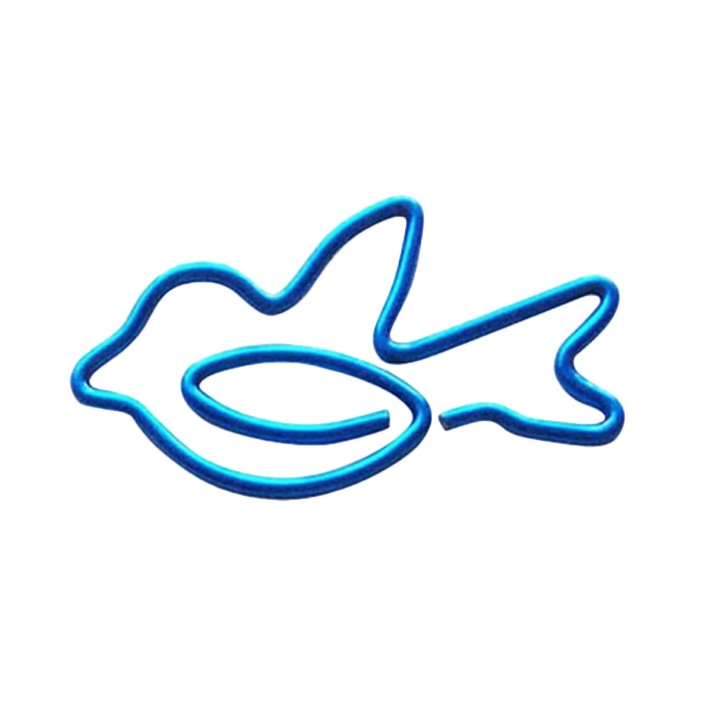 

100pcs Shaped Paper Clips Creative Cartoon Metal Office Supplies Strong Hold Stationery For Decorative