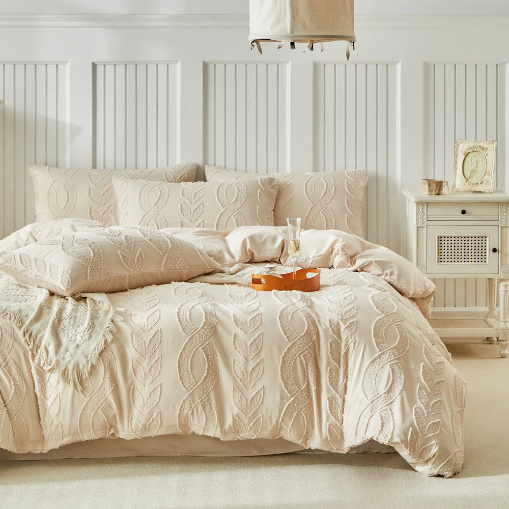 Duvet Cover Bedding Set Twin Full Queen King Size 135x200 Nordic Quilt Cover 240x220 Double Single Wave Stripe Bed Linen 200x200