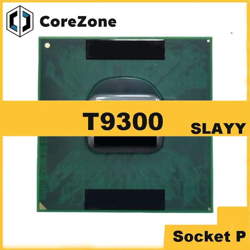 Used Core 2 Duo T9300 SLAQG SLAYY 2.5 GHz Dual-Core Dual-Thread CPU 6M 35W Socket P