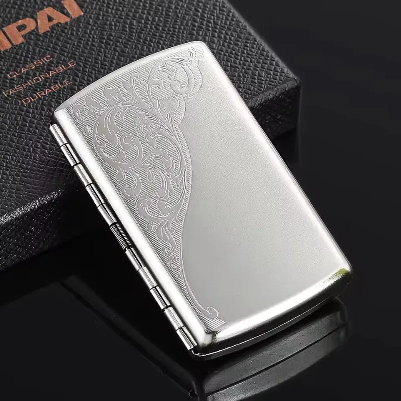 

Daily Carry Mini Cigarette Holder: Portable Waterproof Lightweight Metal Clamshell Case – Creative Gift & Smoking Essential
