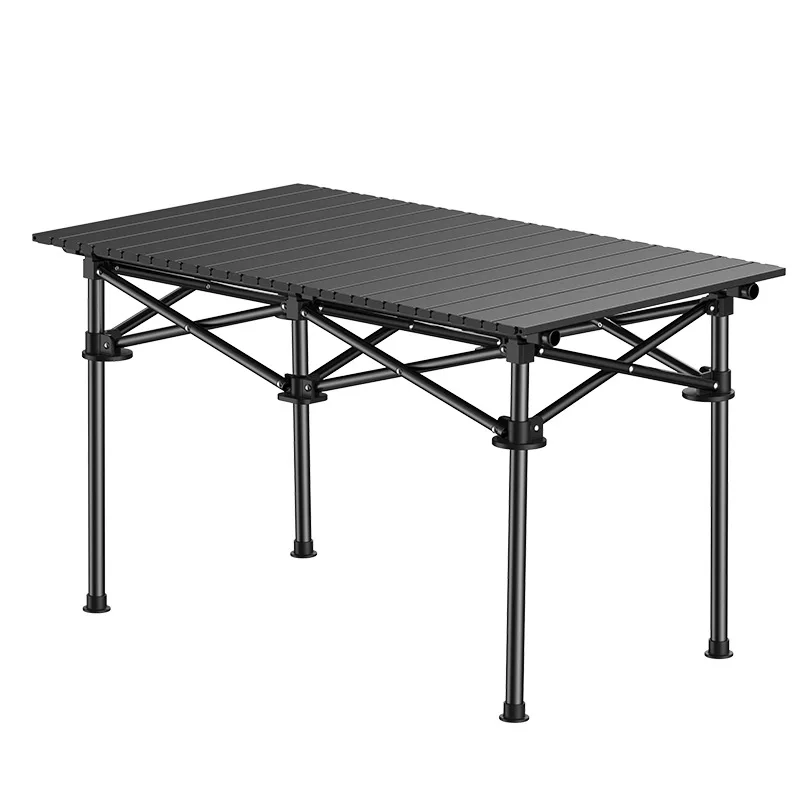 Portable Foldable Carbon Steel Camping Table Modern Design Outdoor Furniture Restaurant Kitchen School Workshop Iron