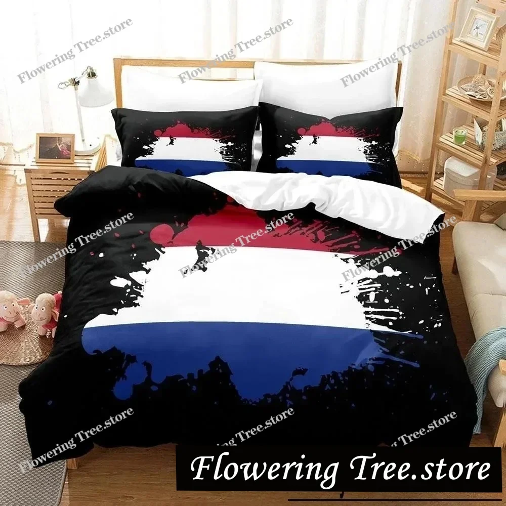3D Print Bed Sheet Sets Netherlands flag Bedding Set Single Twin Full Queen King Size Bed Set Adult Kid Bedroom Duvetcover Sets