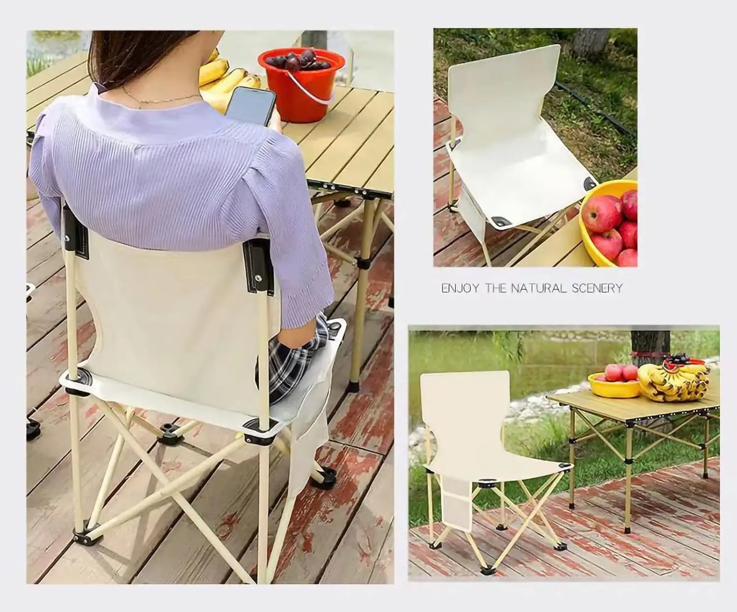 1 Pc Outdoor Folding Chairs, Folding Stools, Portable Fishing Chairs, Sketching Stools, Leisure Beach Chairs