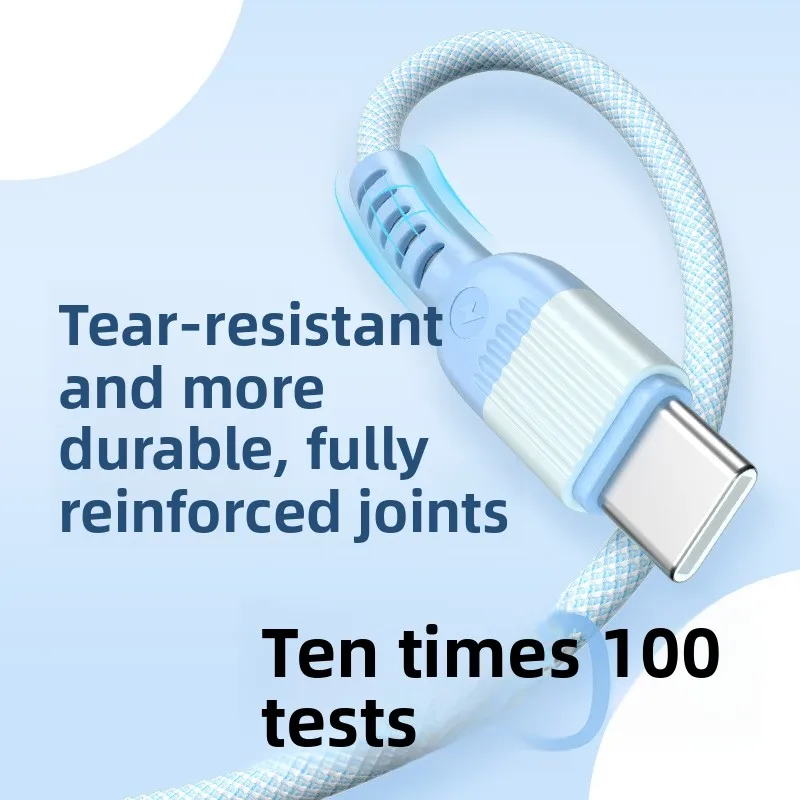 كابل شحن 3 في 1 مع شحن سريع بقدرة 66 وات، متوافق مع iPhone 14 وLeEco وأجهزة Android (USB-C)، كابل بيانات من 1 إلى 3 #3