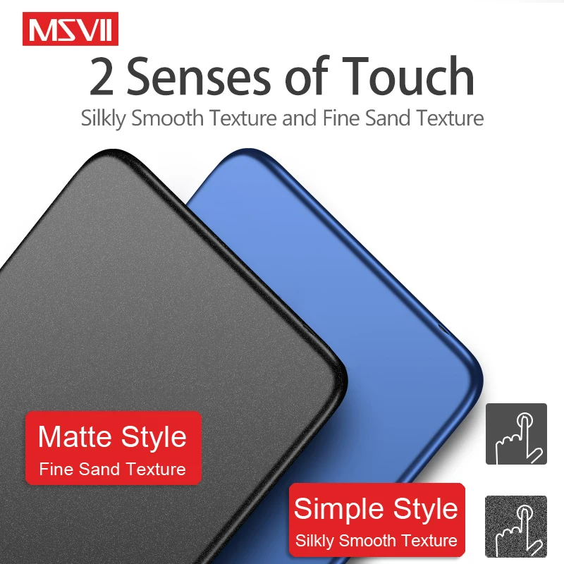 For One Plus 6 T 6T Case Msvii Slim Frosted Coque For Oneplus 6 Case Oneplus6 Hard PC Cover One Plus 6T OnePlus6T Phone Cases