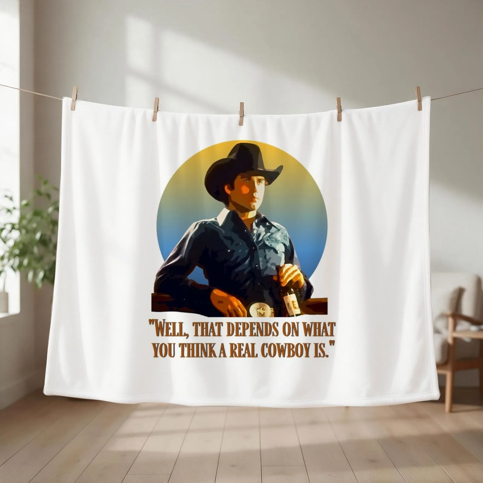 Needed Gifts American Urban Cowboy Romantic Western Movie Gifts Movie Fans Throw Blanket