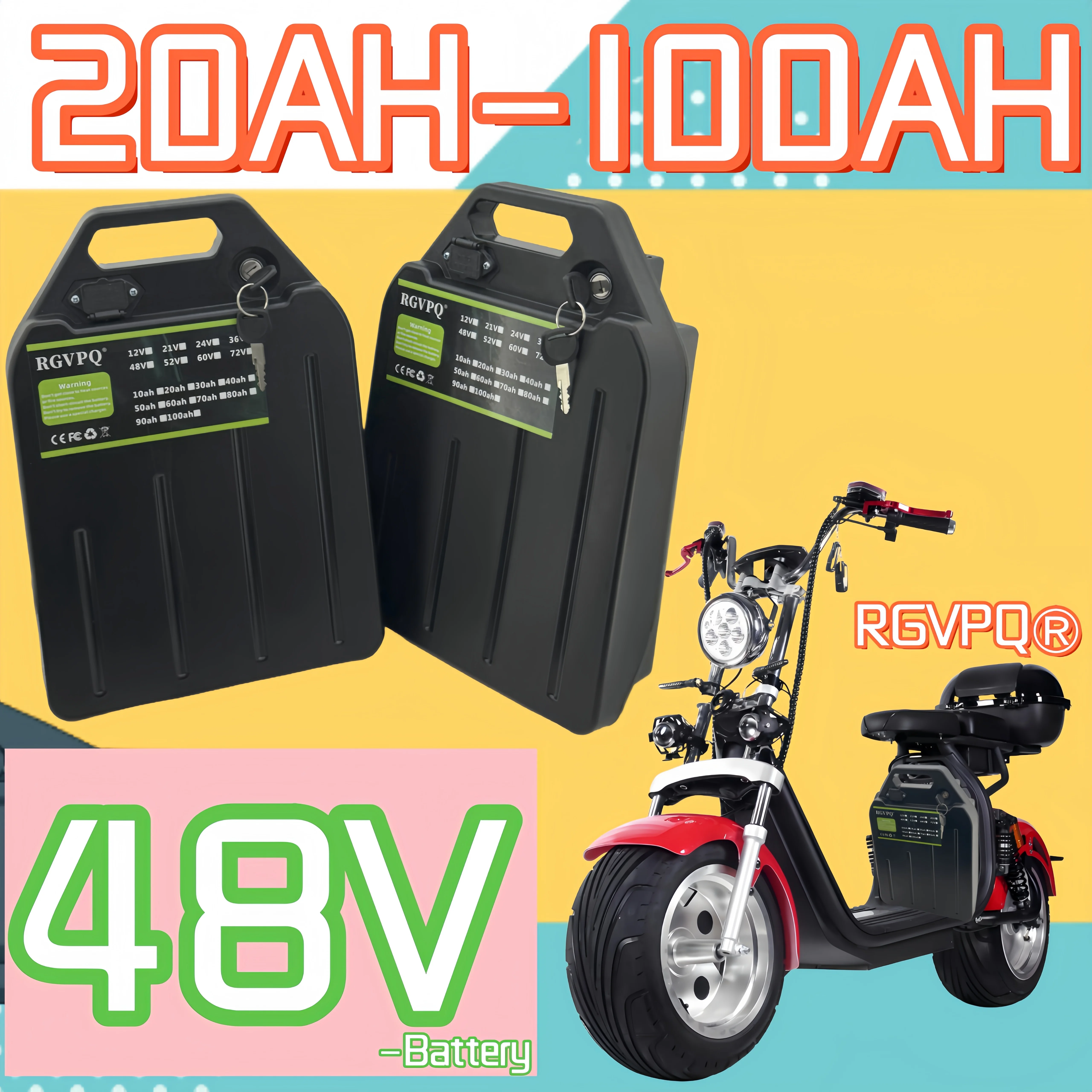 

48V 20-100AH，Air rapid transportation, new full capacity power supply 18650 lithium battery with built-in BMS system protection