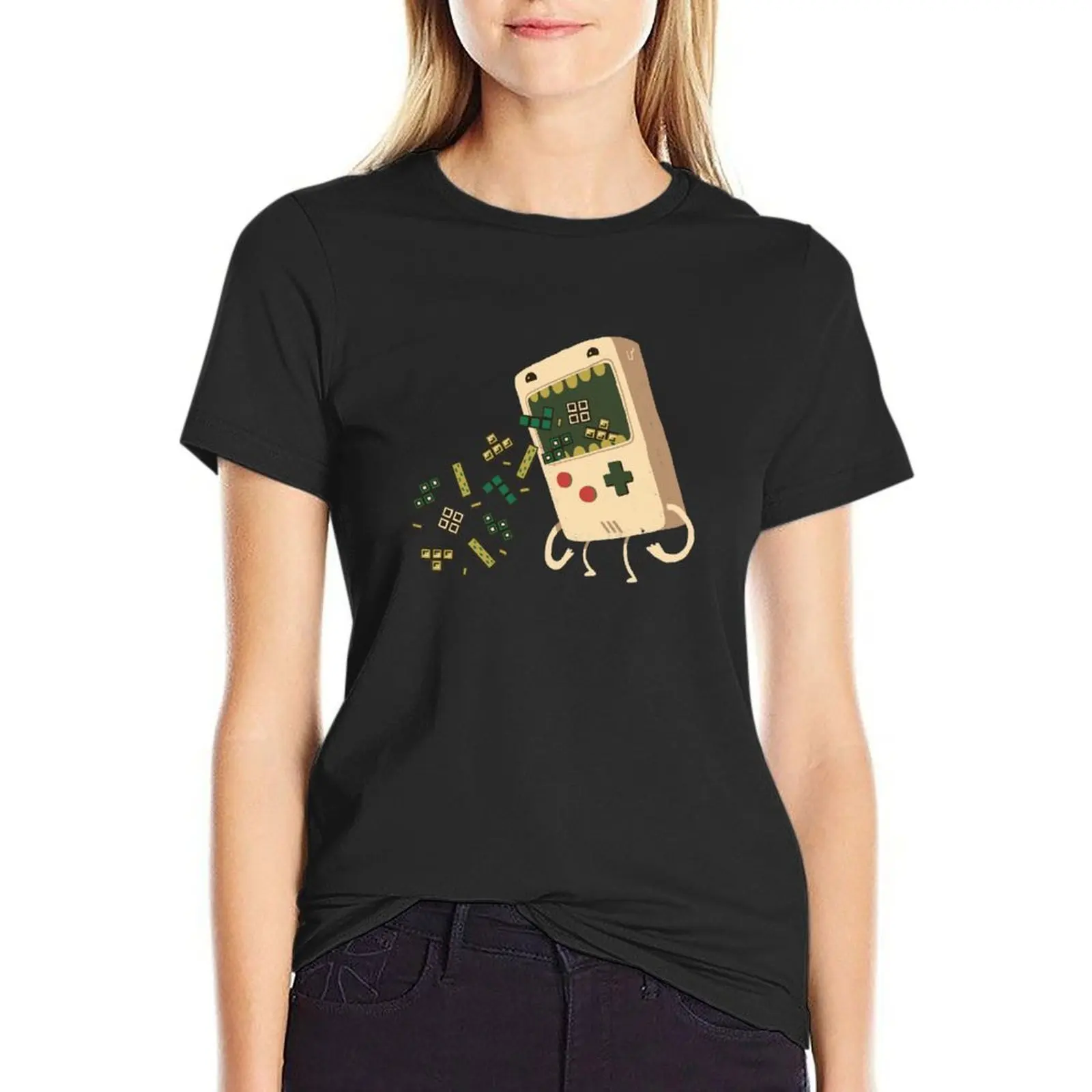 Pixel Puke T-Shirt funny tees vintage clothes t-shirts for Women pack