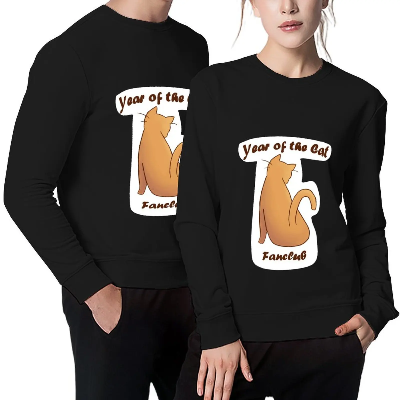 

Year of The Cat Fanclub Pullover tracksuits autumn new products male clothes autumn men sweatshirt