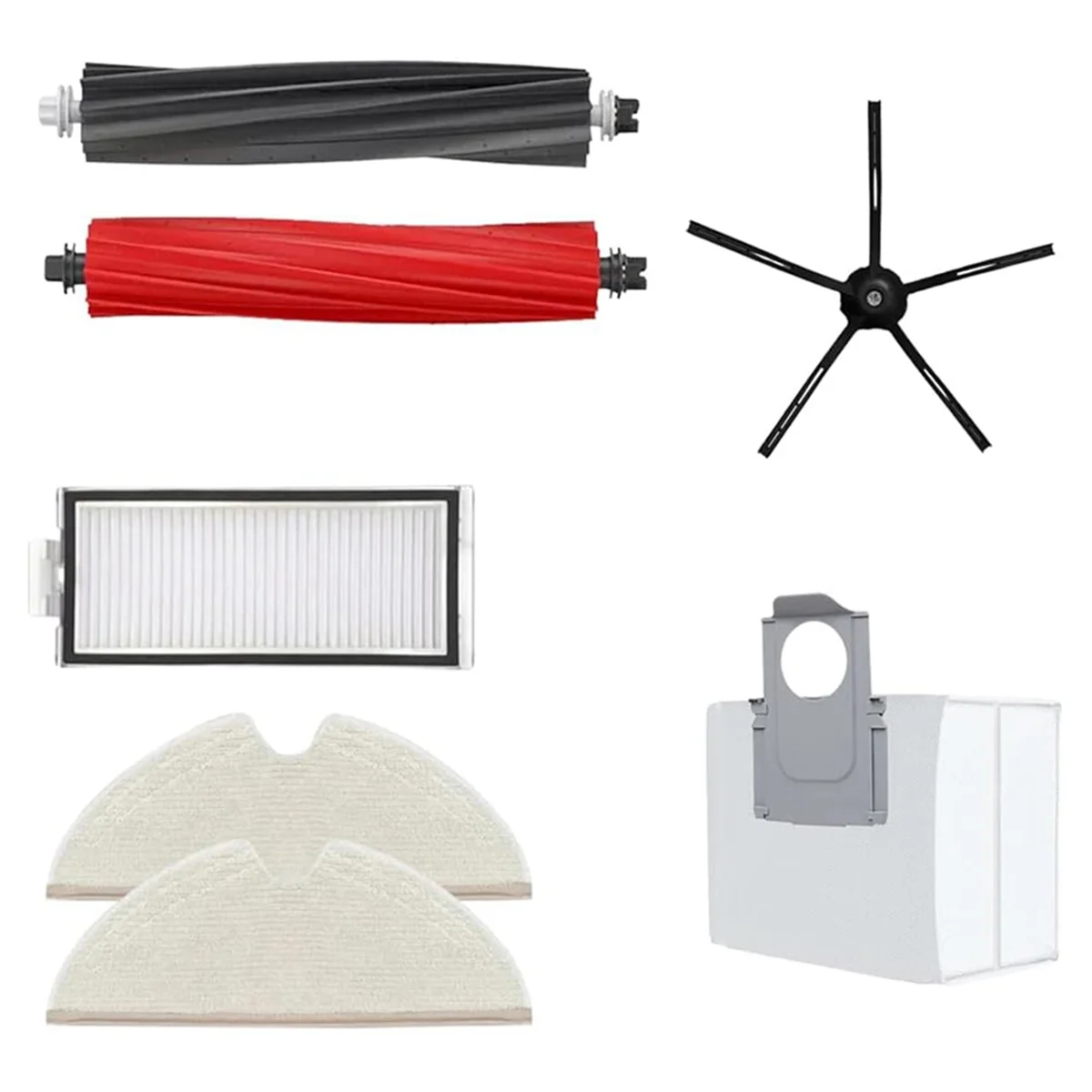 สําหรับ Roborock Q8 Max/Q8 Max +/Q5 Max/Q5 Max +/Q5 Pro/Q5 Pro + เครื่องดูดฝุ่นหลักแปรงด้านข้าง Hepa Filter Mop ผ้าฝุ่นกระเป๋า