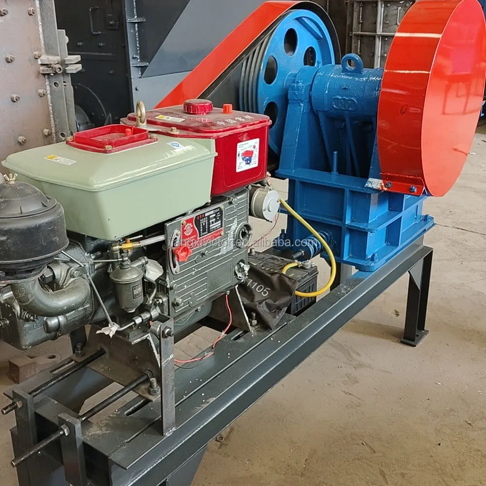 High Quality Small Scale WPE150*250 Portable Mobile Mini Stone Rock Jaw Crusher for Aggregate Primary Granite Limestone - view 5