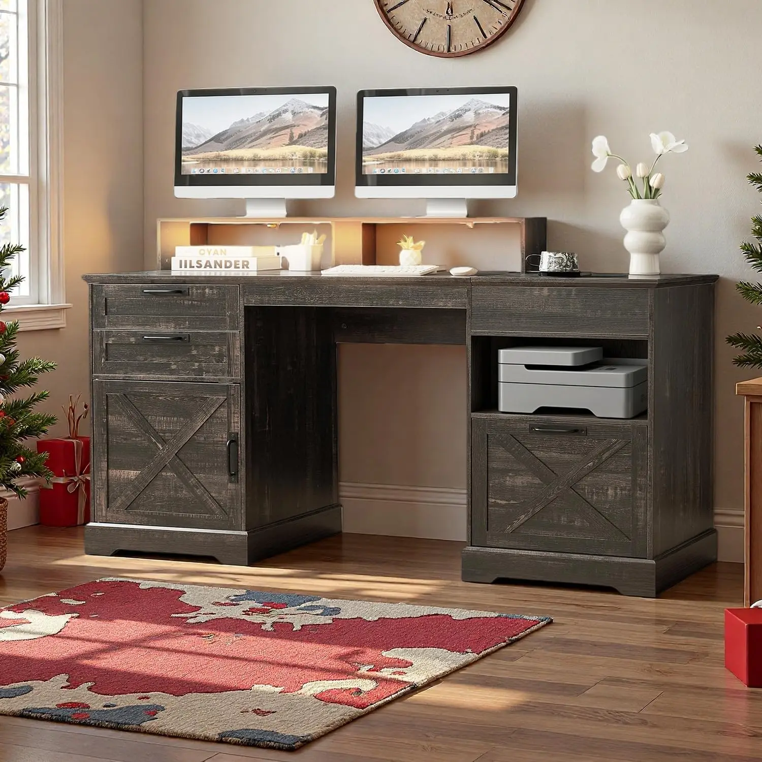 Executive Desk, 63"…