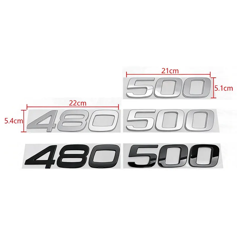 480 500 Große Digitale Markierungsaufkleber für Volvo LKW Nationale Fünf-Türer-Nummerierung Auto-Zubehör Heckklappen-Emblem – Detail 1
