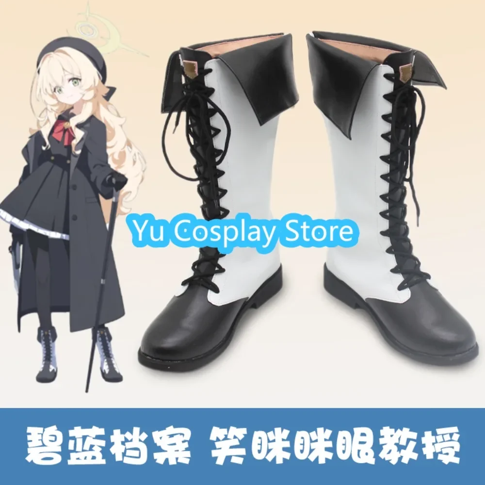 

Yu Косплей Магазин Синий Архив Улыбающийся Профессор Обувь для косплея Аниме Игра Обувь для ролевых игр Сапоги Хэллоуин Вечеринка