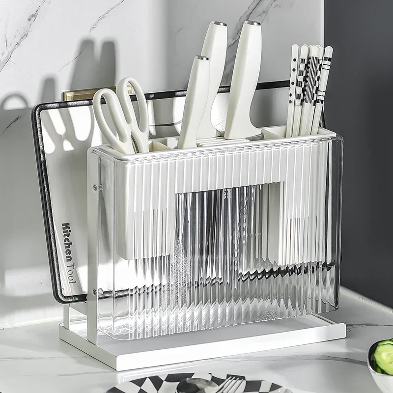 Nordic Light Luxury Acrylic Knife Fork Storage RackMultifunctional Chopsticks Spoon Organizer for Kitchen New Arrivals