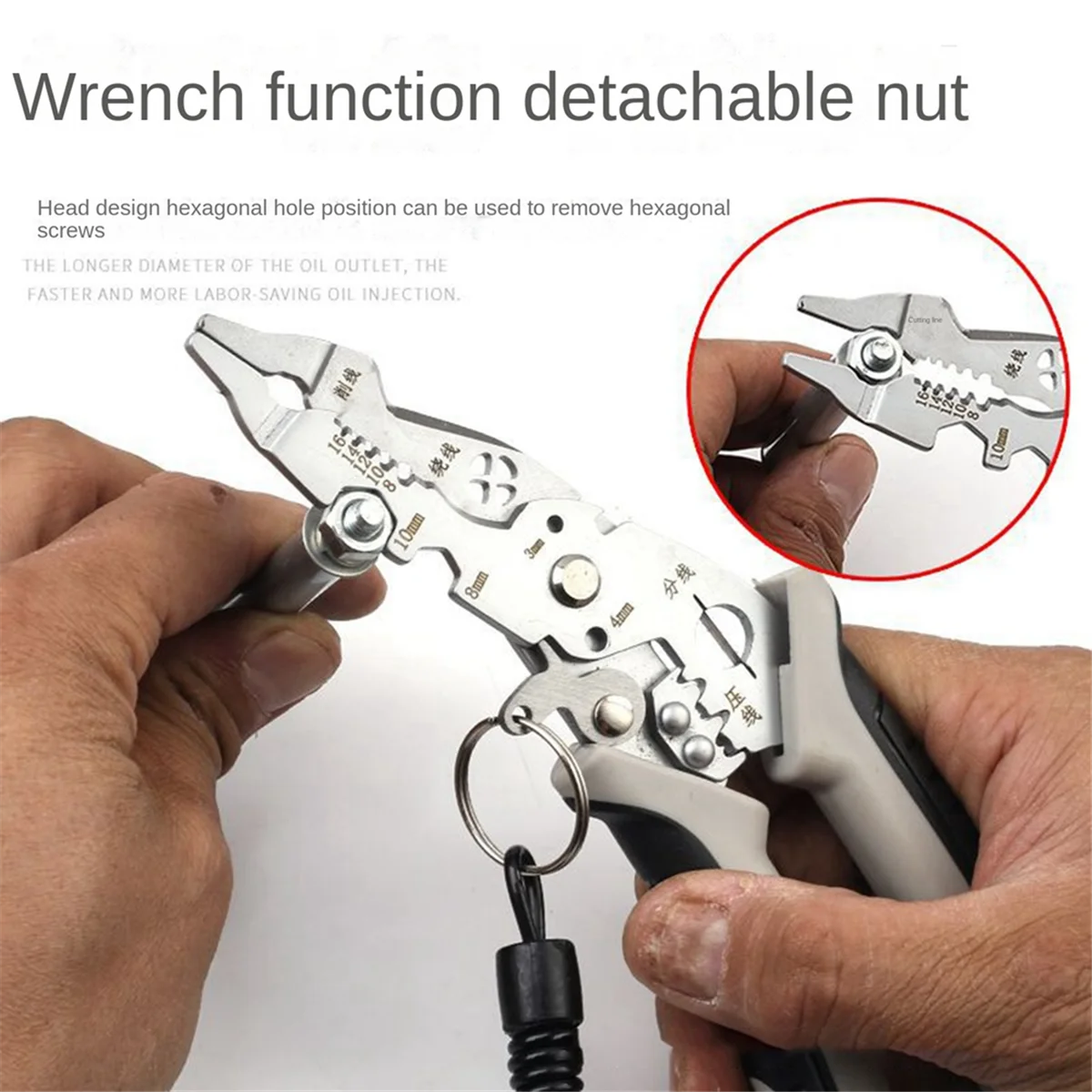 Multipurpose Wire Stripper,Heavy Duty Electrical Wire Stripping Tool, Wire Strippers and Crimping Tool