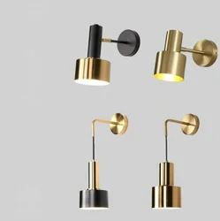 Gold Modern LED Wall Lamps Vintage Home Lighting Living Room Bedroom Decoration Bathroom Vanity Light Fixture Wall Mount Lamps