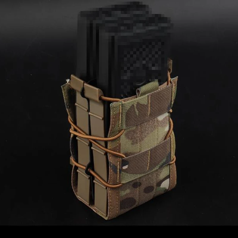 Poudres à double magasins pour la chasse CS, étui DulAK AR figuré AR15, sac de fusil unique Pitol Molle Mag, 5.56, 7.62