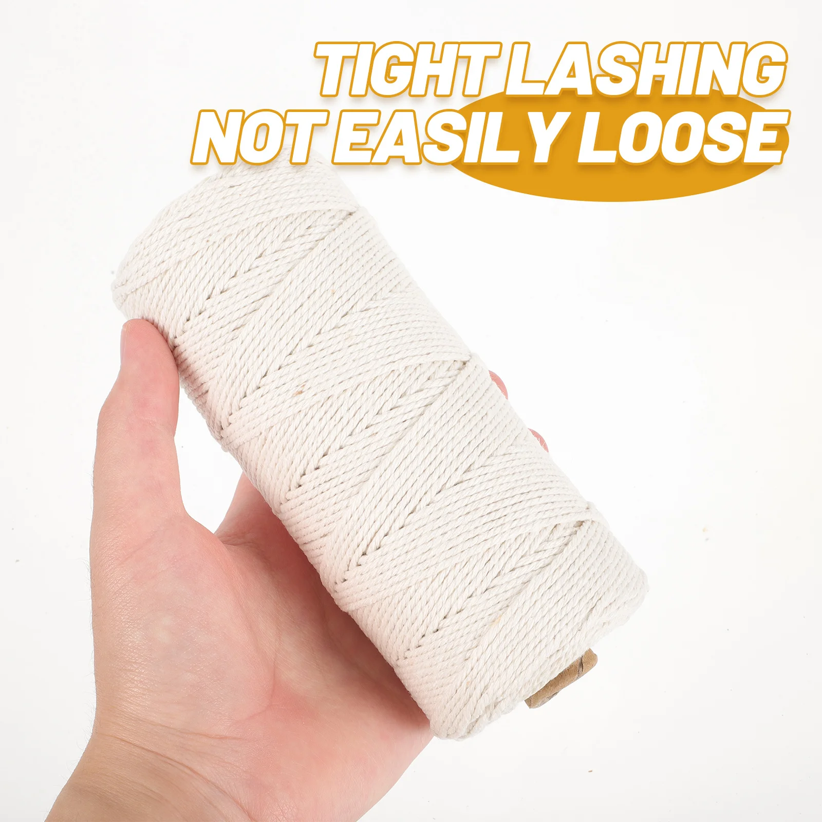 

1 Roll Kitchen Gift Packaging Rope Cotton Rope for DIY Macrame Crafts Knitting Project Wall Hanging Decoration