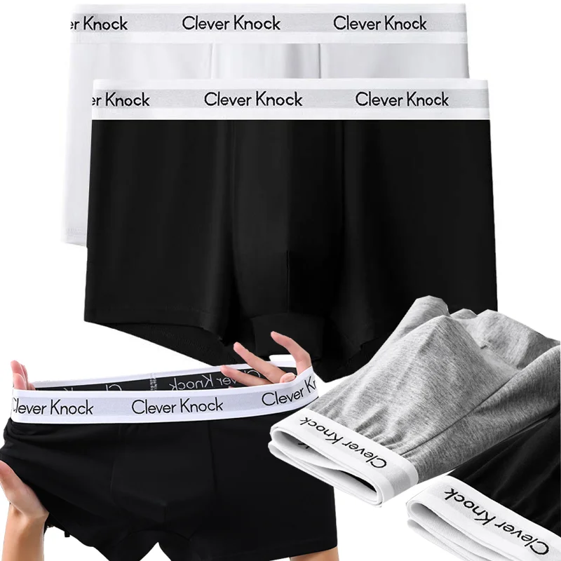 1/3 قطعة الرجال القطن سراويل بوكسر الصلبة حجم كبير مثير السروال الذكور تنفس الملابس الداخلية لينة الراحة ارتداء اليومي سراويل