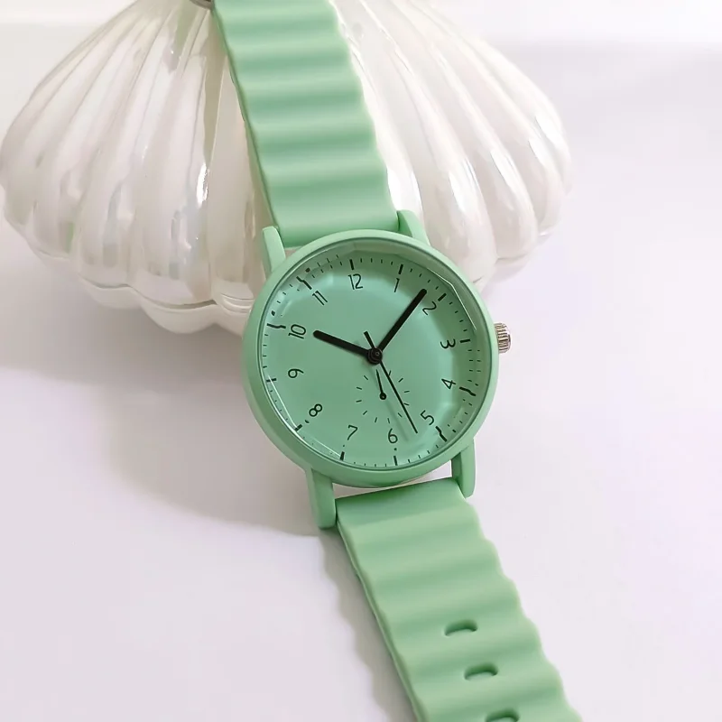 Relógio de pulso feminino Silicone Strap, Relógios Quartz, Relógio Presente, Marca de Luxo